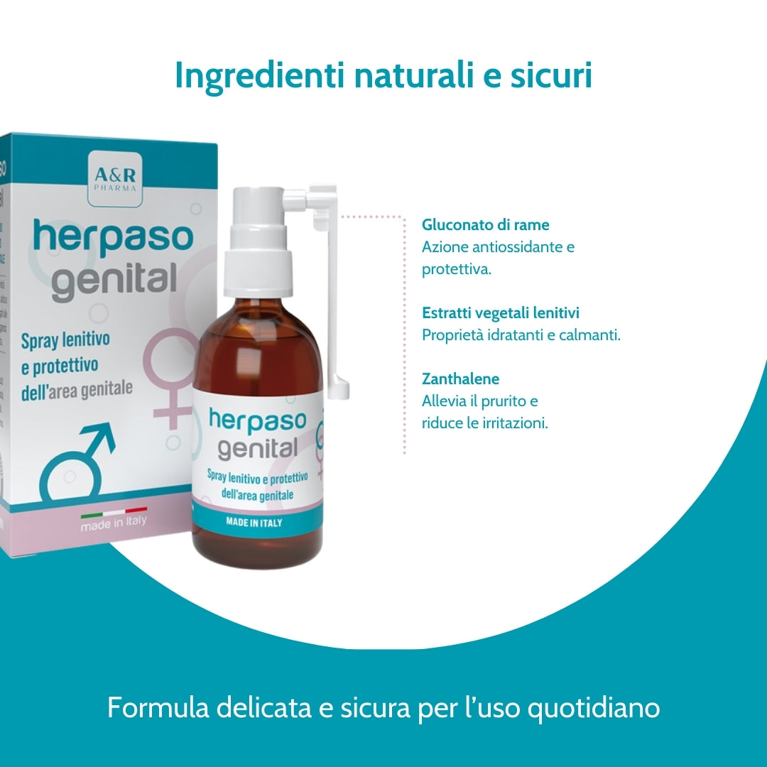 Herpaso Genital – Spray Lenitivo per l’Area Genitale