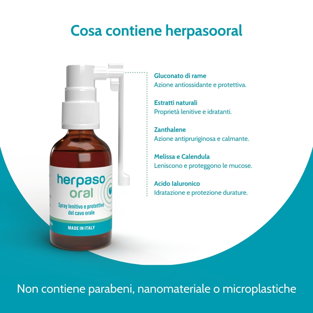 Herpaso Oral – Spray Lenitivo per il Cavo Orale