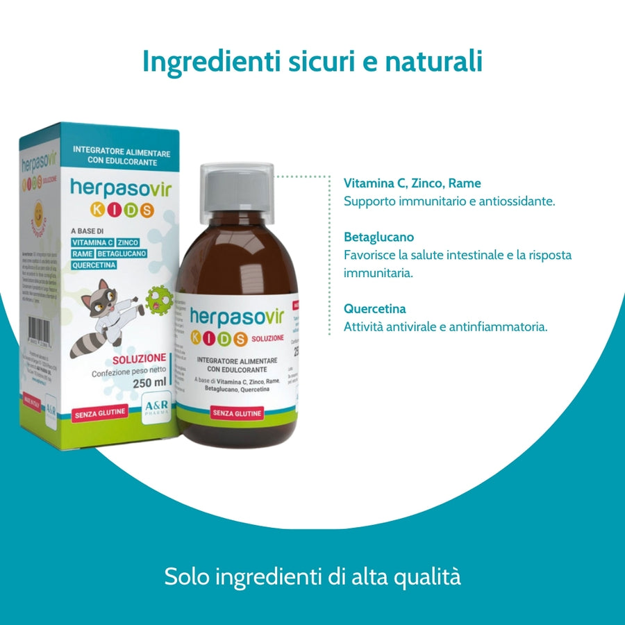 Herpasovir KIDS – Integratore Alimentare Antivirale per Bambini