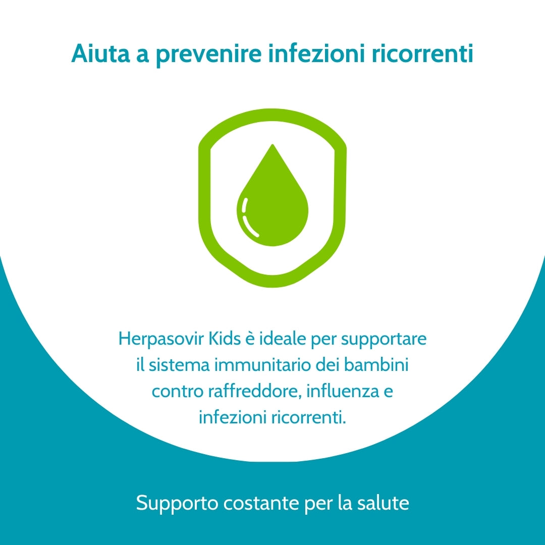 Herpasovir KIDS – Integratore Alimentare Antivirale per Bambini