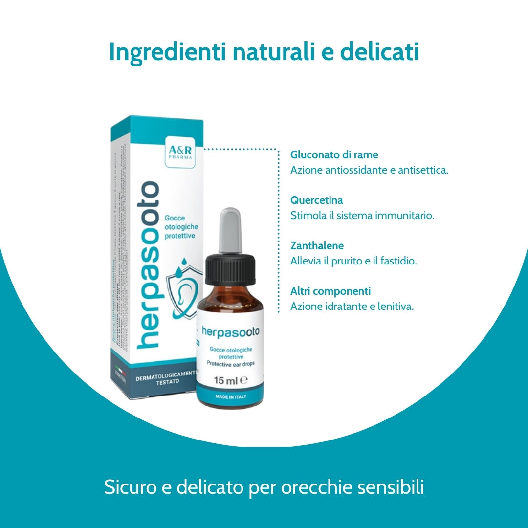 Herpasooto Gocce Auricolari Protettive Herpasooto Gocce Auricolari Protettive